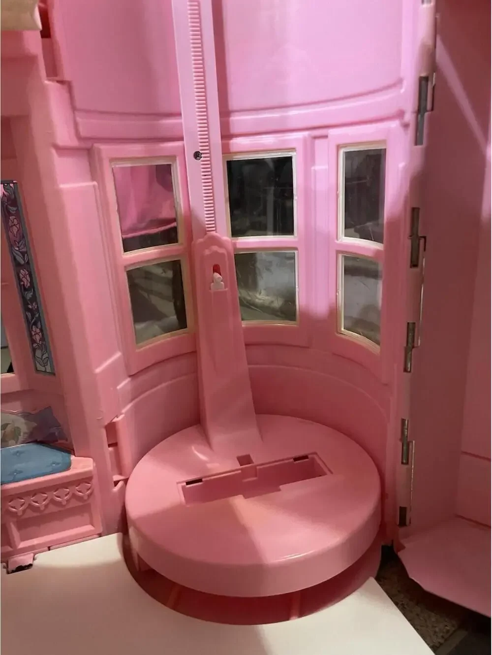 Vintage 1995 Barbie Victorian Dream House Pink Blue! Retro